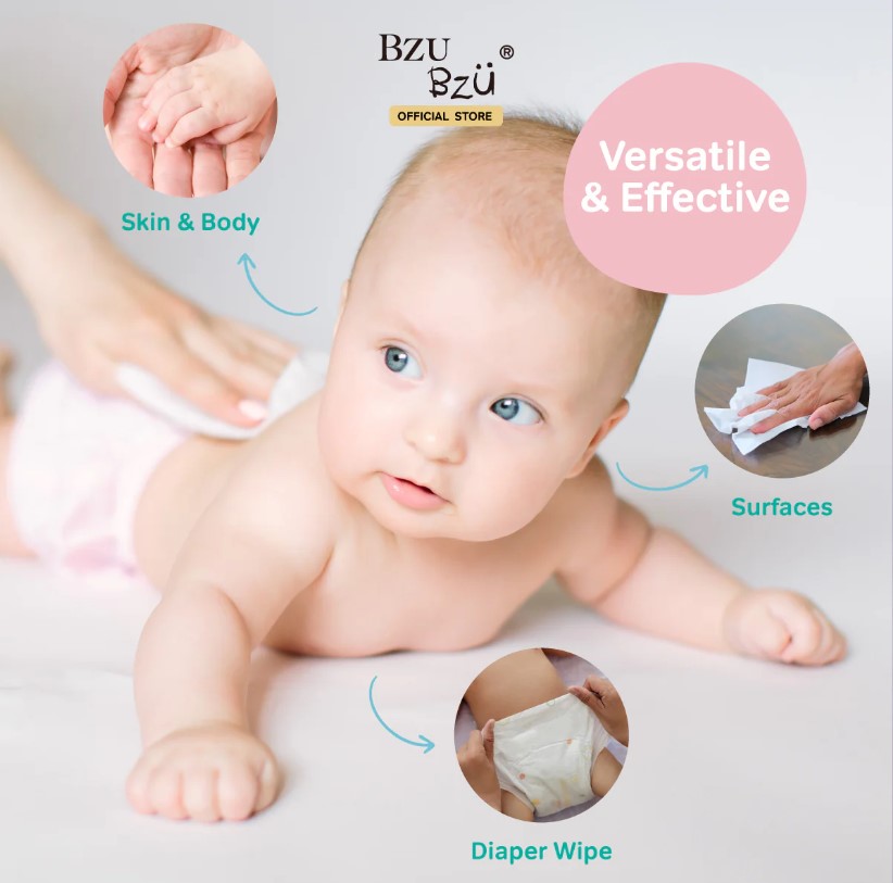 Bzu Bzu (Carton Deal Value Pack)Antibacterial Baby Wipes 80sx24
